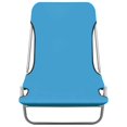 thumbnail image 3 of vidaXL Chaises Longues Pliantes 2 Pcs Acier et Tissu Bleu, 3 of 3