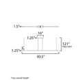thumbnail image 4 of E26008-90WT-ET2 Lighting-Continuum - 68W 1 LED CCT Selectable Linear Pendant-1.25 Inches Tall and 1.5 Inches Wide-White Finish, 4 of 5