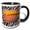 Black/White, variant on 3drose, Orange Sunset on Zebra, 15oz Mug