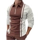 thumbnail image 1 of Camisas de hombre con cuello vuelto y cierre de cremallera, tops a juego de colores, informales, ajustados, básicos Pompotops oipoqjl27836, 1 of 1
