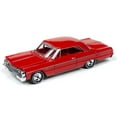thumbnail image 2 of Racing Champions RCSP012 1964 Chevrolet Impala SS 409 Hardtop Riverside Red with Red Interior 1-64 Diecast Model Car, 2 of 2