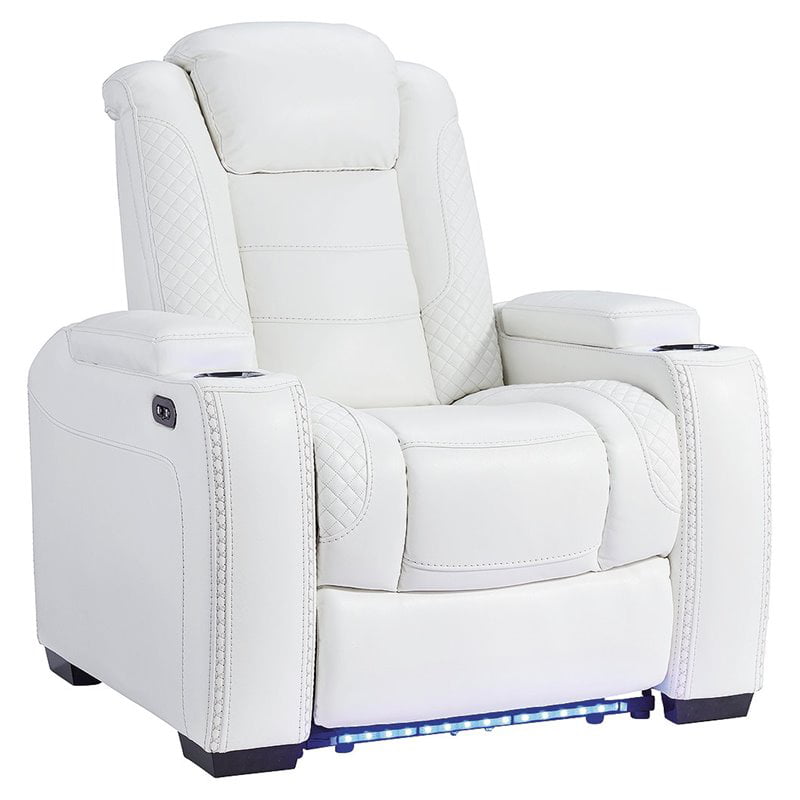 Faux Leather Power Recliner, Ashley Leather Reclining Chairs
