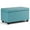 Soft Blue, variant on Pemberly Row 34" Rectangle Storage Ottoman in Soft Blue Faux Leather