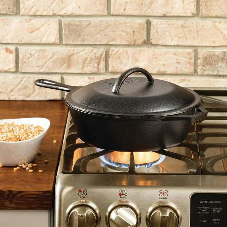 Lodge Cast Iron 6.5 Cover, L3SC3, Lid with underside Self-Basting tips 