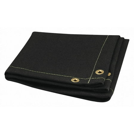UPC: 0690830397861 | Steiner 397-6X8 Z-FLEX 26 oz Black Vermiculite Coated Fiberglass Welding Blanket