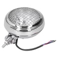 thumbnail image 3 of Headlight Round Motorcycle Headlight Retro Style Headlamp W/Grill Guard Clear Lens 12V 6in Universal, 3 of 8