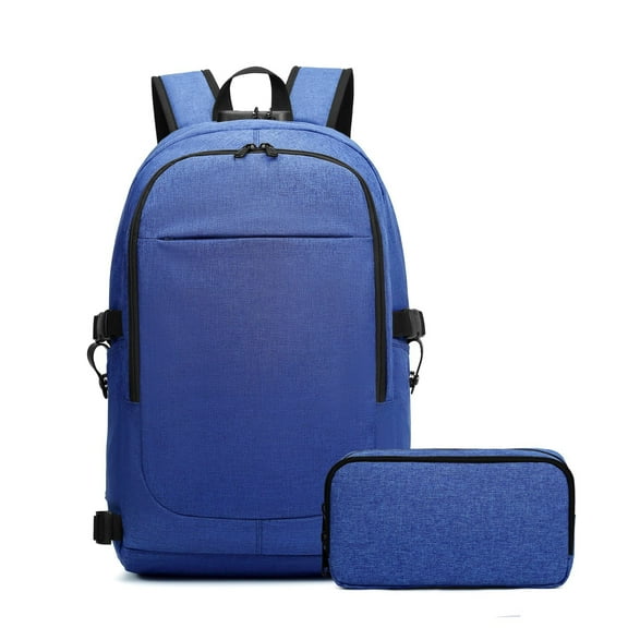 Varietyathletics 19" Laptop Backpack and Organizer Case Set USB Headset Port Anti-Theft Waterproof Travel Work School College