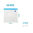 10Pcs Reusable Sealer Vacuum Bags Set Hand Pump for Food Storage Space