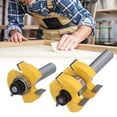 thumbnail image 4 of T Shape Milling Cutter, Adjustable 2Pcs Tongue Groove Router Bit  For Doors For Drawers For Shelves, 4 of 8