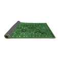 thumbnail image 2 of Ahgly Company Indoor Round Oriental Emerald Green Industrial Area Rugs, 8' Round, 2 of 4
