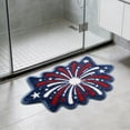 thumbnail image 7 of Beautynvta 4th of July Bathroom Rugs, American Fireworks Tufted Rug Patriotic Floor Mat, Plush Non-Slip Absorbent Bath Rug for Indoor Entrance Bathroom Decor, 15.7x23.6 Inch, 7 of 7