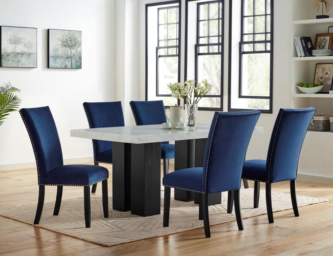 Dining Room Iris Side Chair, Blue