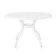 thumbnail image 5 of GDF Studio Honolulu Outdoor Aluminum Round Table, White, 5 of 5
