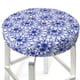 thumbnail image 3 of Disketp Blue And White Flowers Funda Redonda para Taburete, Funda de Cojín para Silla de Bar Suave y Elástica-12 inch, 3 of 7