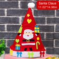 thumbnail image 2 of DIY Christmas Hat Material Kit Set,Handmade 3D Non-Woven Xmas Santa Snowman Hat for Parent-Children Christmas Party Funny Activities,Exercise Kids Hands-on Ability, 2 of 8