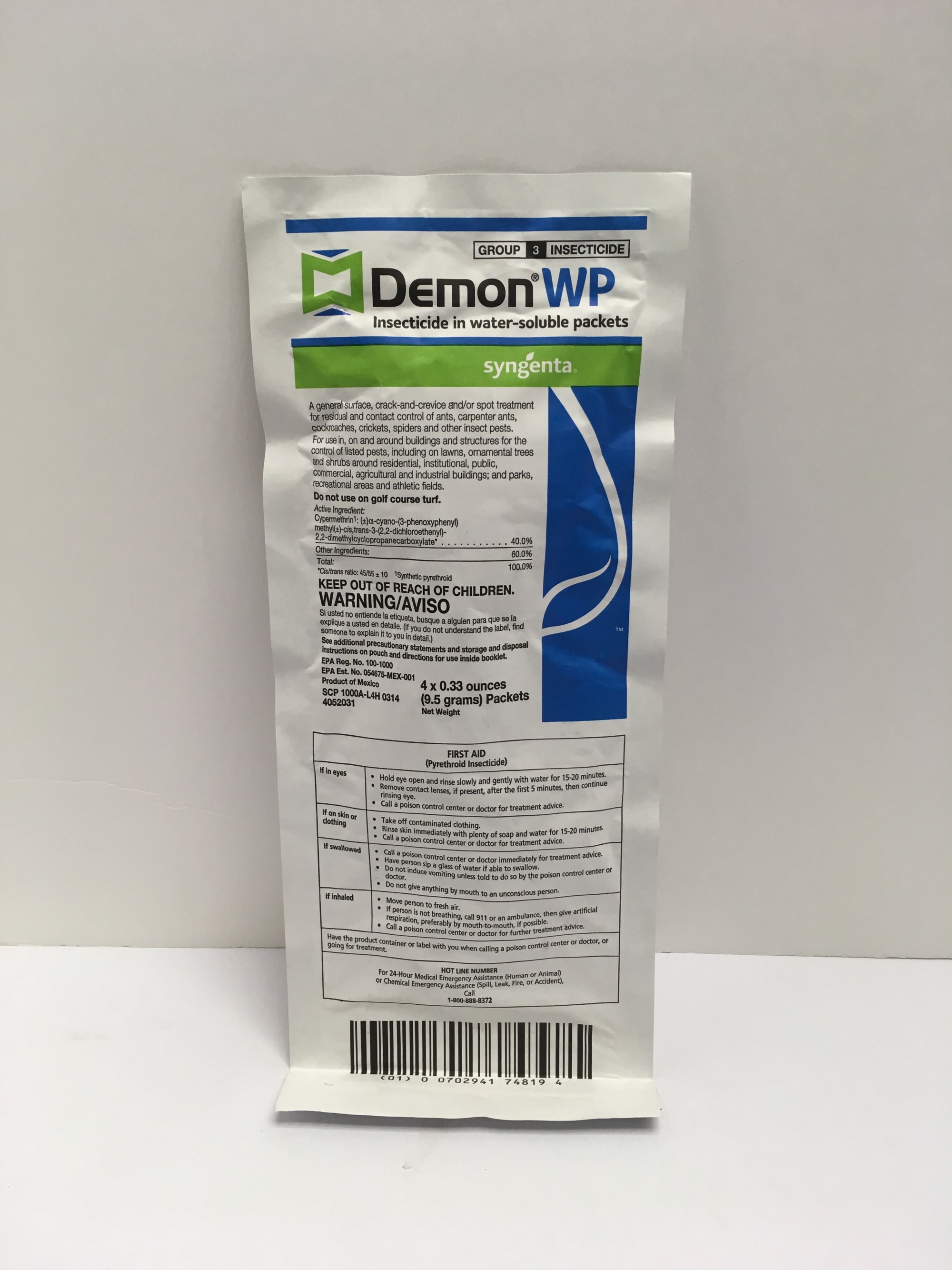 Buy Demon WP Insecticide Kills Cockroaches, Spiders and Other Pests