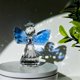 thumbnail image 2 of Crystal Guardian Angel Figurine Collectible Paperweight Glass Blue Wings Angel Ornament Statue Wedd, 2 of 4