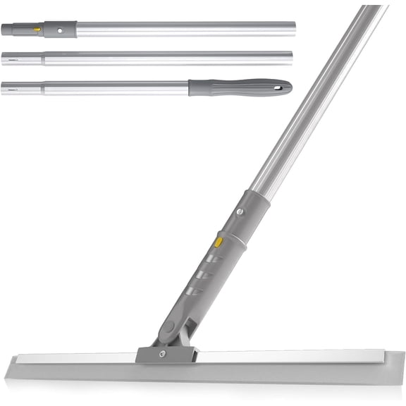ITTAHO Floor Squeegee with 61" Long Handle, 20" Squeegee Broom for Floor, Heavy Duty Squeegee