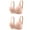 Pink, variant on Women 2 Pack Wirefree Everyday Bras Comfy Full Coverage Floral Padded Bralettes with Rhinestone T-Shirt Breathable Brasiers, Red, 38