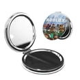 thumbnail image 1 of Qekee Roblox Print Compact Makeup Mirror Folding Mini Pocket Mirror Portable Hand Mirror Double-Sided 2 x 1x Magnification for Woman Girls-Round Shape, 1 of 9