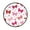 Red and Pink Bows, variant on 36.2 Inch Round Floor Mat Pink Bows Pattern Carpet Decor Rug for Living Room Bedroom