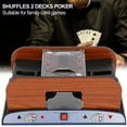 thumbnail image 1 of Cergrey Playing Card Shuffler,Card Shuffler,Wood Card Shuffler Automatic Battery Powered Playing Card Shuffler Machine for 2 Deck Poker, 1 of 8
