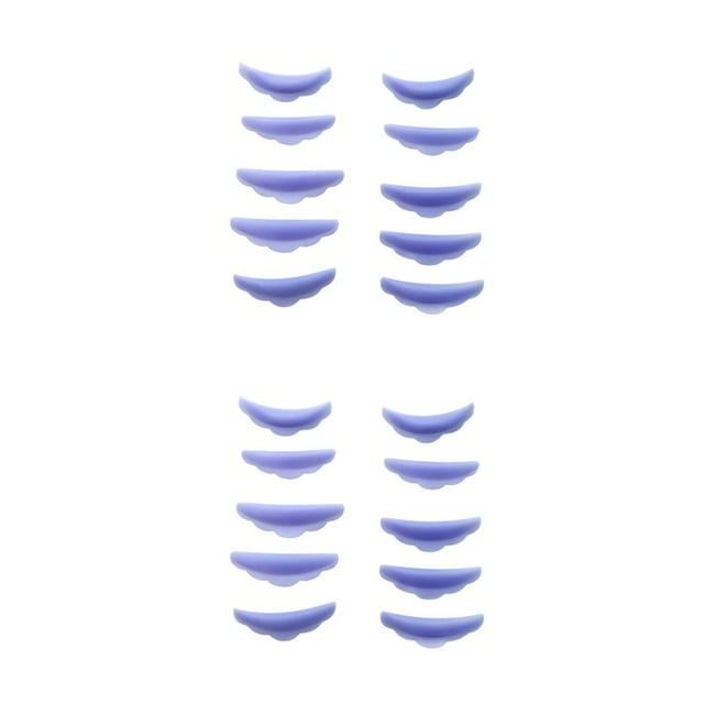 Decodeary 5 Pairs Lash Curlers Lashes Lift Eyelashes Set Eyes Hair Brush Cosmetic Tools Purple 2Set