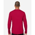 thumbnail image 3 of CORE365 CE10L Unisex Capital Long Sleeve Performance T-Shirt-Classic Red-S, 3 of 6