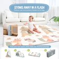thumbnail image 4 of Alfombra de juego para niños , 160 x 180 x 1 cm, alfombra de suelo XXL de espuma gruesa plegable reversible – alfombra de despertar para bebé – alfombra de motricidad que favorece el desarrollo, 4 of 5