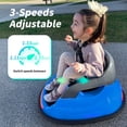 thumbnail image 3 of Hikiddo Electric Bumper Car for Kids, 12V Bumper Car Ride on Toys for Toddlers Aged 3 4 5, with Remote, Bluetooth - Blue, 3 of 10