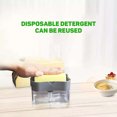 thumbnail image 4 of Zshan Kitchen Dishwasher Detergent Liquid Press Dispenser Box with Sponge Cleaning Pad, 4 of 7