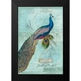 thumbnail image 2 of Lula Bijoux and Company 11x14 Black Modern Framed Museum Art Print Titled - Peacock Nouveau, 2 of 5