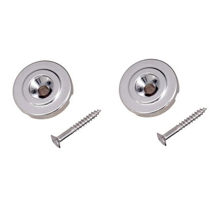 

2X Electric Bass String Trees Retainers Guide Guide Chrome or Black with Screws