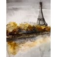 thumbnail image 2 of Boho Hue Studio 15x18 Black Ornate Wood Framed with Double Matting Museum Art Print Titled - Paris 1, 2 of 4