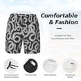 thumbnail image 3 of Balery Snake Bañador para hombre, shorts de playa de secado rápido con entrepierna y forro de compresión-XX-Large, 3 of 6