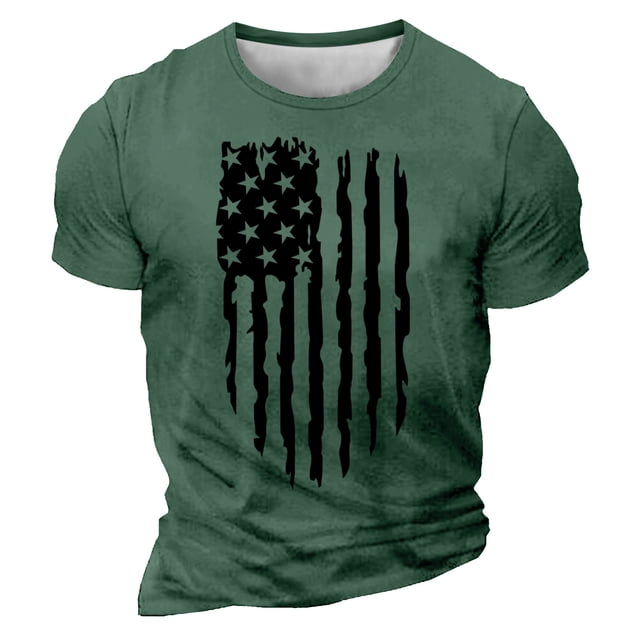 Birdeem Chemises pour Hommes Hommes Imprimé Manches Courtes Col Rond T-Shirt Décontracté Mode Manches Courtes