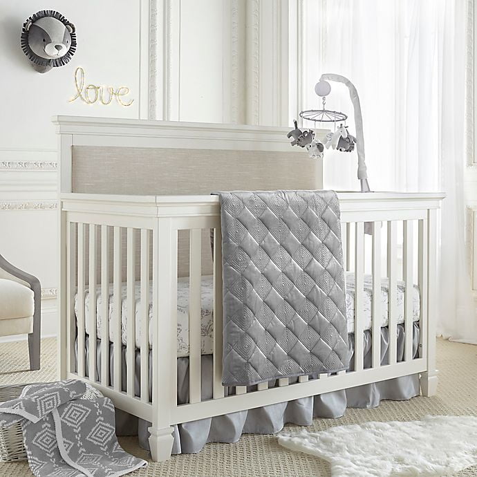 grey crib bedding