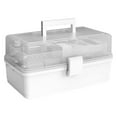 thumbnail image 2 of EIMELI Pill Storage Box 3-Layer Large Capacity Home Cosmetics Case Plastic Sundries Organizer  Ordinary Style  Gray, 2 of 10