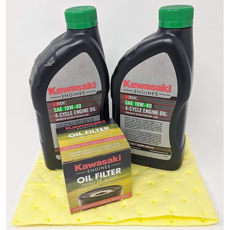 Kawasaki Genuine 49065-0721 Oil Change Kit w/Yellow Oil pad