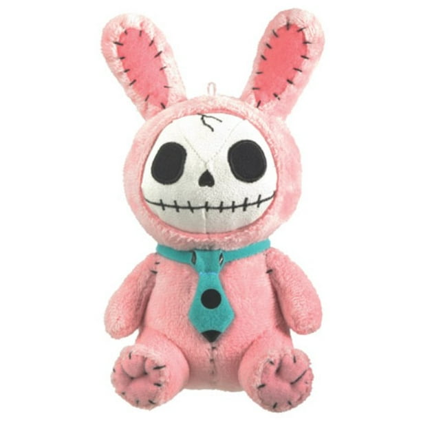 Small Pink Bun Bun Furry Bones Skellies Plush Toy - Walmart.com - Walmart.com