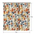 thumbnail image 5 of Shower Curtain for Bathroom Maple Leaf Orange Autumn Harvest Shower Curtains Waterproof Vintage Bath Curtain Hooks Included,72x72Inch, 5 of 5