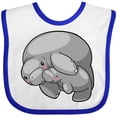 thumbnail image 3 of Inktastic Cute Manatee Family Boys or Girls Baby Bib, 3 of 4