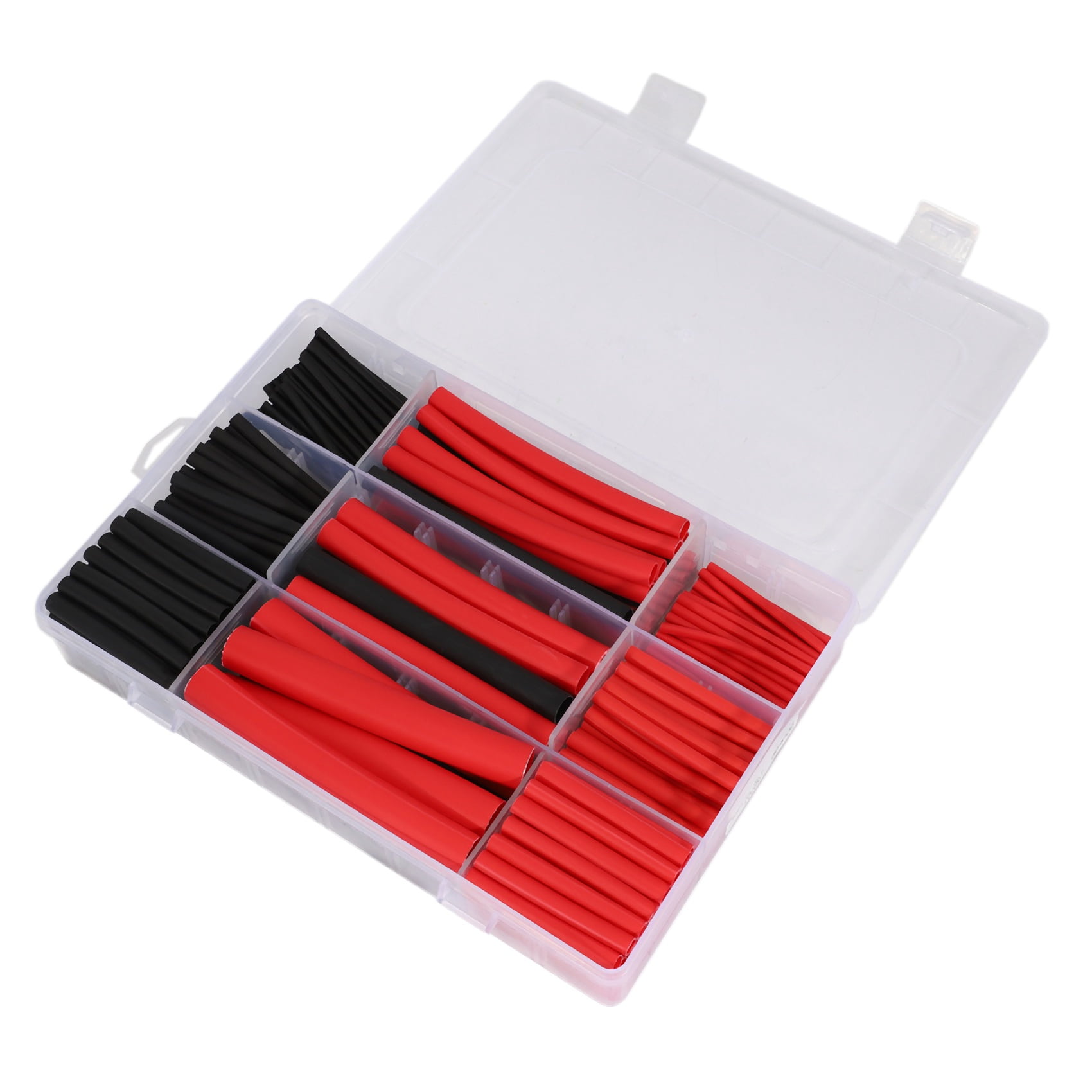 12" Black Red Heat Shrink Tubing 1/4 Dual Wall Adhesive Glue Lined Wrap 3:1 16 