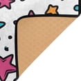 thumbnail image 3 of Yayeee Area Rugs for Living Room 5.2'x4' Non Slip Washable Bedroom Floor Carpet, White Stars, 3 of 5
