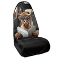 thumbnail image 2 of XYZCANDO Terry Cloth Car Seat Covers Carseat Protector Microfiber, Compatible with Van SUV Front Seat, for SUVs Trucks Vans, Bull Reading, 2 of 9
