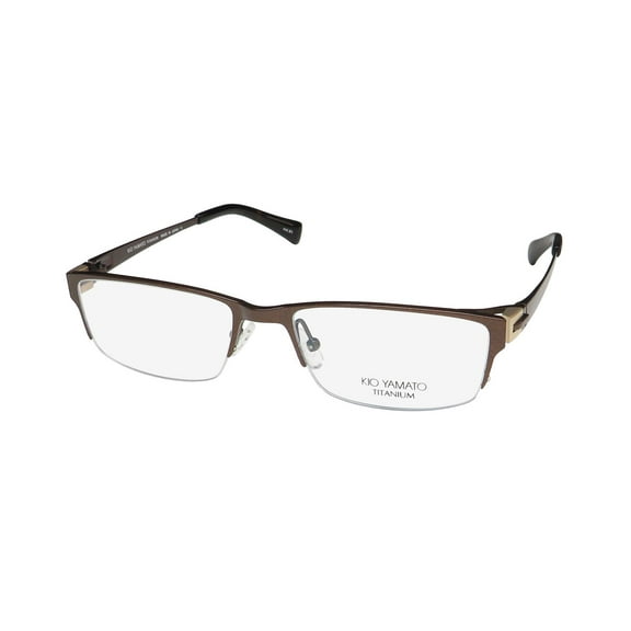 KIO YAMATO KT-336 TITANIUM HALF-RIMLESS JAPANESE DESIGNER EYEGLASS FRAME/EYEWEAR
