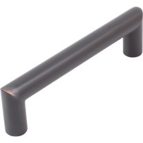 Contemporary Round Cabinet Pull, 96 Millimeters, Zinc Base Material, Vintage Bronze by Stone Harbor Hardware