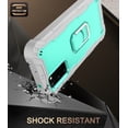 thumbnail image 3 of Allytech Case for Samsung Galaxy A02S 6.5 inch, Three Layer Hybrid Hard PC Soft TPU Rubber Shockproof Kickstand Heavy Duty Case for Galaxy A02S 2021 Release(6.5"), Gray + Green, 3 of 5