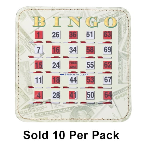 Bingo Shutter Cards Money Design Quick Clear 10 per pack Walmart