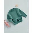thumbnail image 3 of Kiapeise Toddler Baby Girl Boy Oversized Chunky Sweater Crewneck Sweatshirt Infant Fall Winter Warm Knit Tops Clothes, 3 of 9